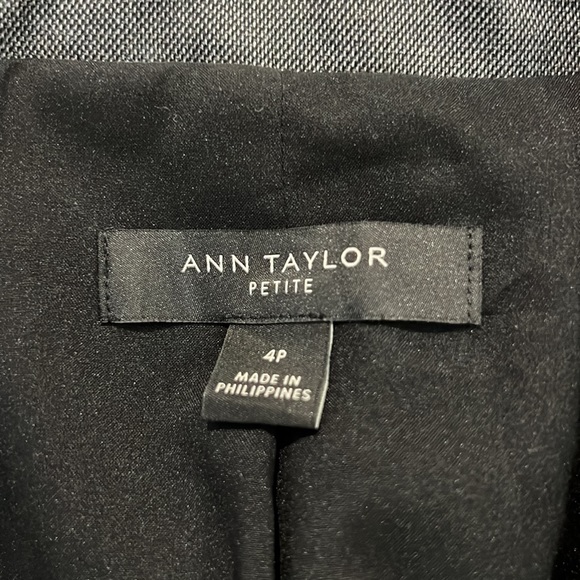 Ann Taylor Blazer | Charcoal Gray | Size 4 Petite - Picture 2 of 4